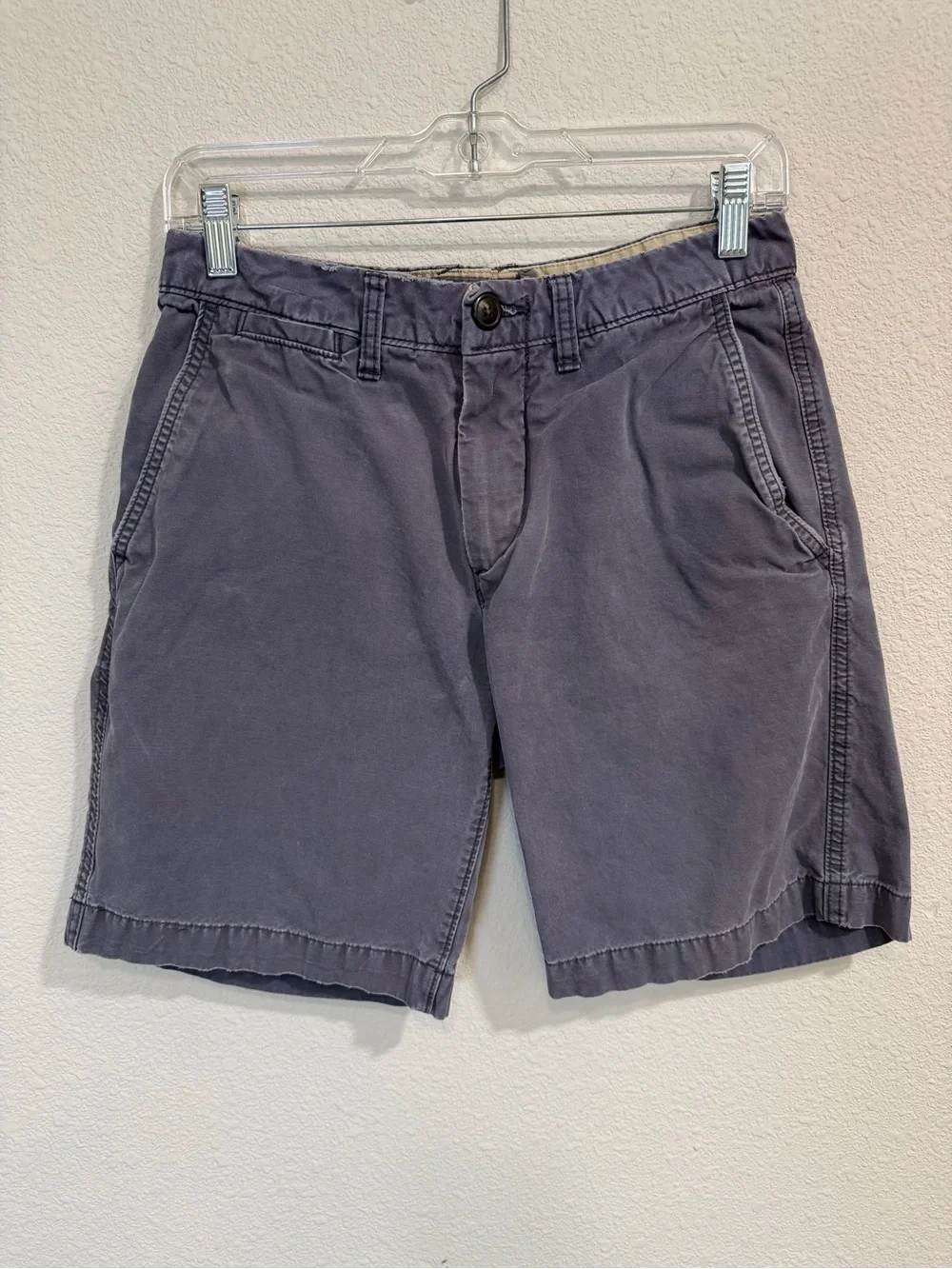 H&M Men's Flat Front Chino Shorts — Charcoal